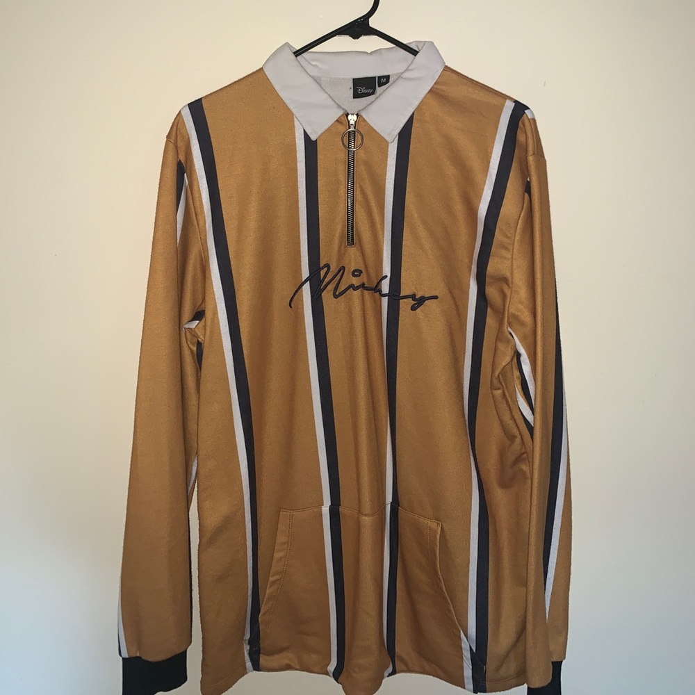 Mickey button sweat shirt